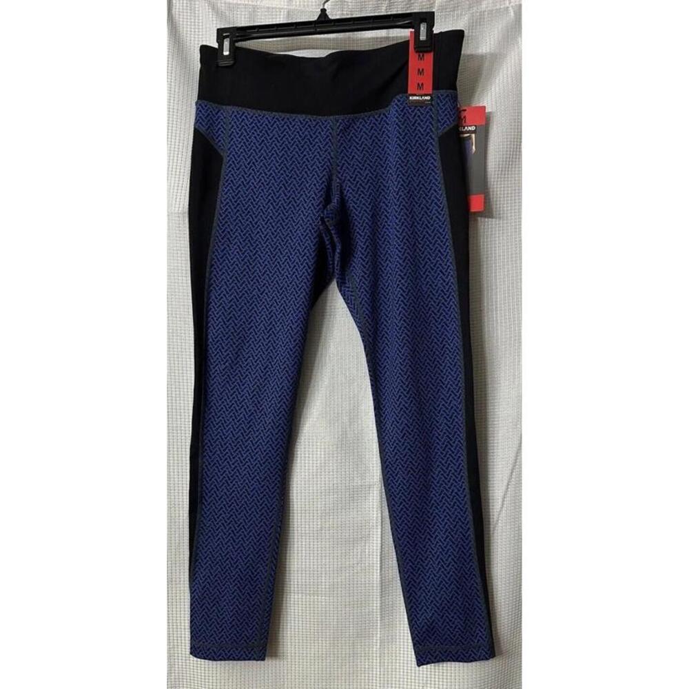 Kirkland Signature Ladies' Jacquard Active Tight Legging‎ Size M Blue